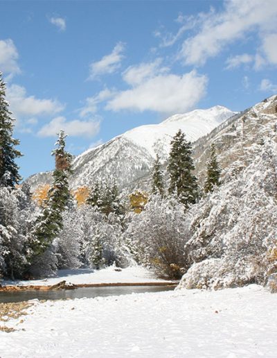 LakeCreek Snow mountain