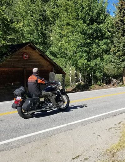 Motorcycle on the road